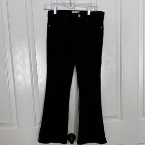 Frame Denim Classic Black Wide Leg Jeans